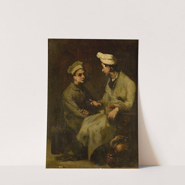 Scène de cuisine by Théodule Ribot