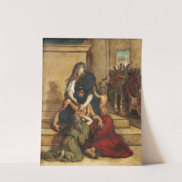 Scène de la guerre de Troie by Camille Félix Bellanger