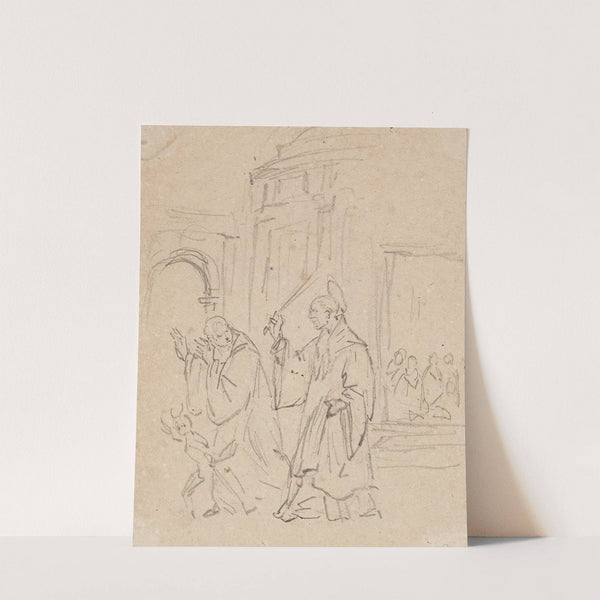 Scène de la vie de Saint Benoît by Prosper Lafaye