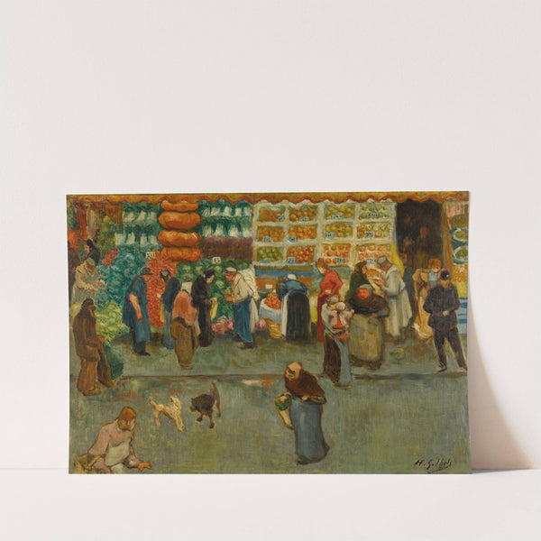 Scène de marché à Paris (circa 1900) by Henri-Gabriel Ibels