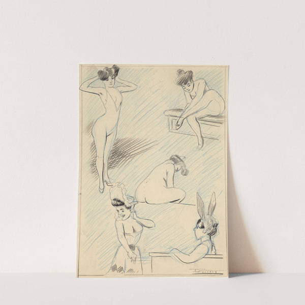 Scène de music-hall – danseuse au repos (1900-1913) by Maurice Lourdey