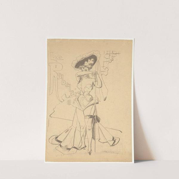 Scène de music-hall – meneuse de revue (Le Rabelais) (1900-1913) by Maurice Lourdey