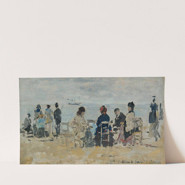 Scène De Plage (circa 1883-87) by Eugène Boudin