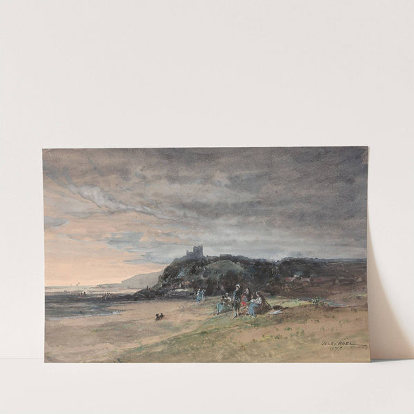 Scène de plage by Jules-Achille Noël