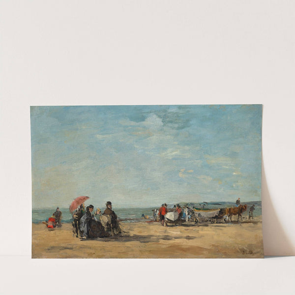 Scène de plage (circa 1865-1867) by Eugène Boudin