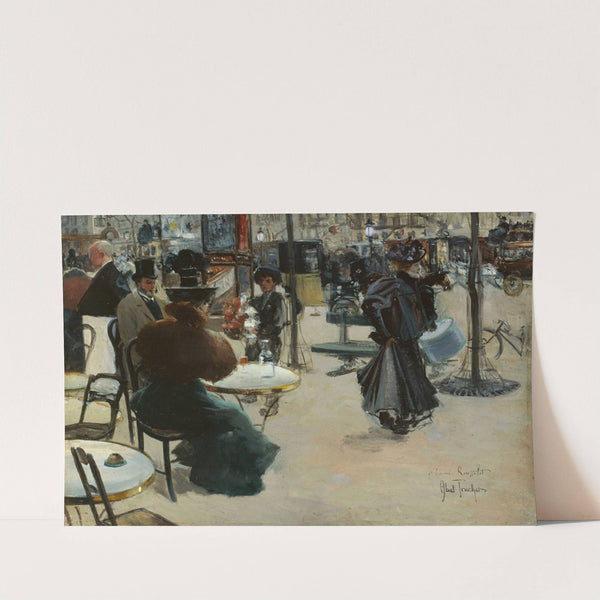 Scène de rue, dit aussi Terrasse d'un café by Louis Abel-Truchet