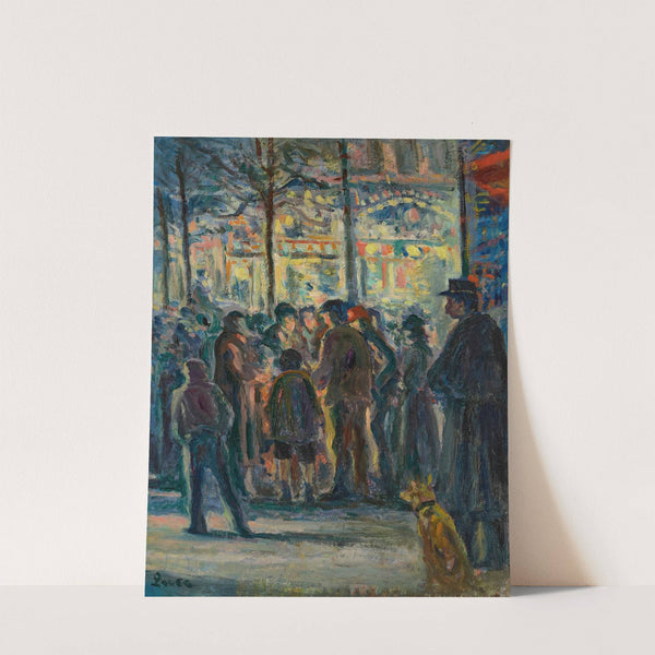 Scène de rue en hiver (circa 1915) by Maximilien Luce