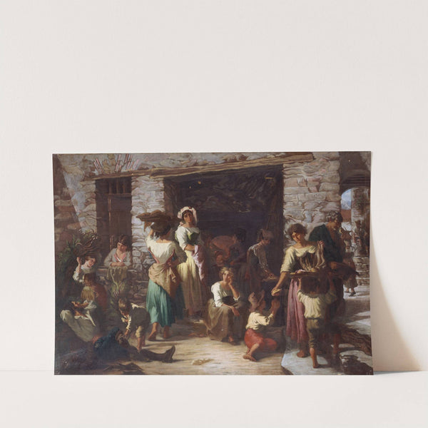 Scène de rue en Italie by Auguste Dutuit