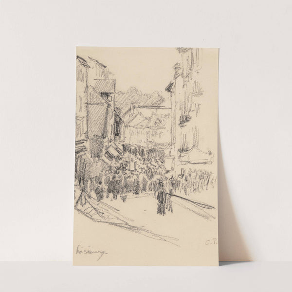 Scene de rue, Lisieux (1901) by Camille Pissarro
