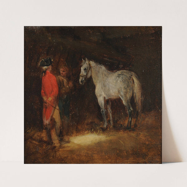 Scène d’écurie Titre Ãcurie by Eugène Lami