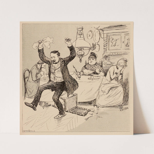 Scène d’intérieur by Adolphe Léon Willette