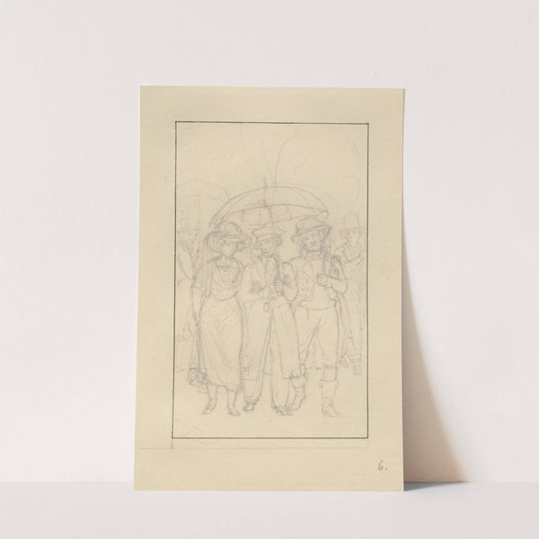 Scene fra De Uadskillelige (1827) by Christoffer Wilhelm Eckersberg