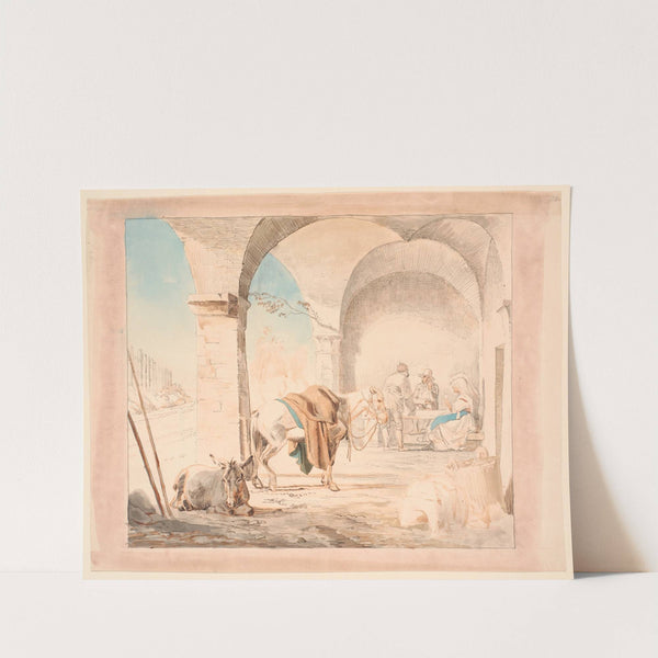 Scene fra et osteri by Johan Thomas Lundbye