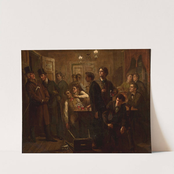 Scene from a beer-house or a tavern by Georg David Salomon Knorr