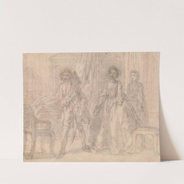 Scene from a Play, possibly Benjamin Hoadley’s ‘The Suspicious Husband’ by Francis Hayman