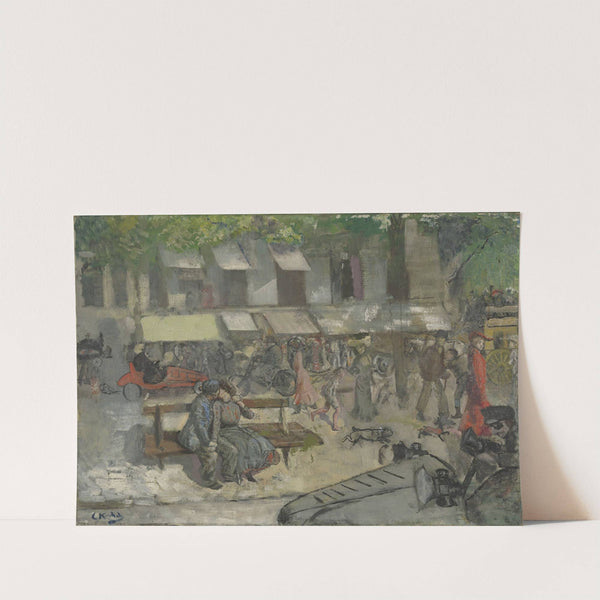 Scene from a Street in Paris (Ca. 1900) by Christian Krohg