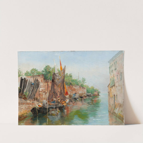 Scene from a Venetian Canal. Sketch by Agnes Börjesson