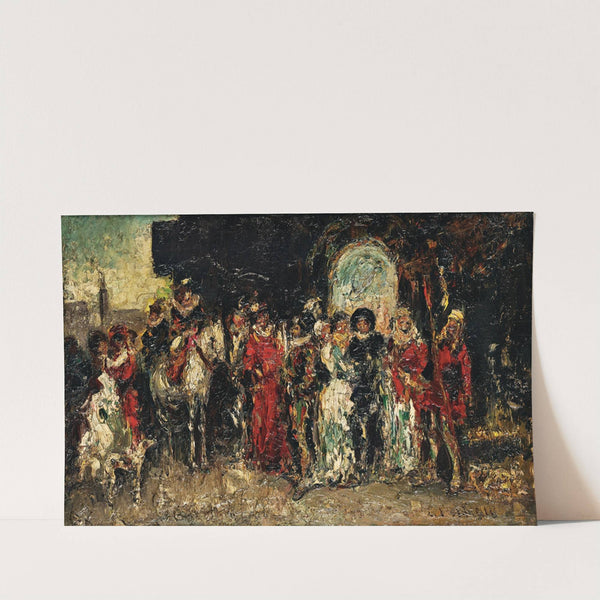 Scene from Faust by Adolphe Monticelli