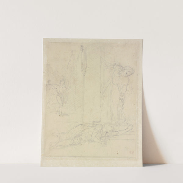 Scene from Hamlet by Eugène Delacroix