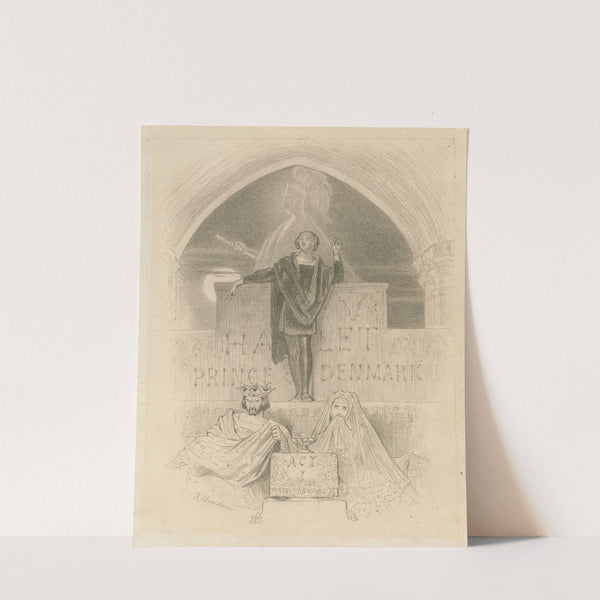 Scene from Hamlet. (1843) by Joseph Kenny Meadows