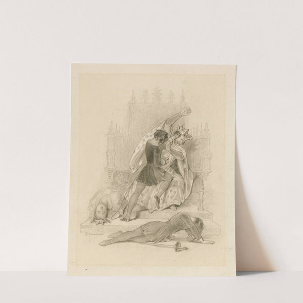 Scene from Hamlet (1843) by Joseph Kenny Meadows