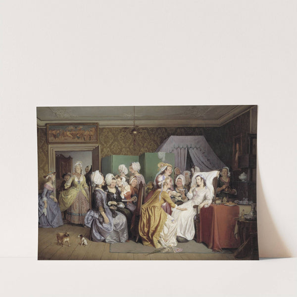 Scene from Ludwig Holberg's The Lying-in Room by Wilhelm Marstrand