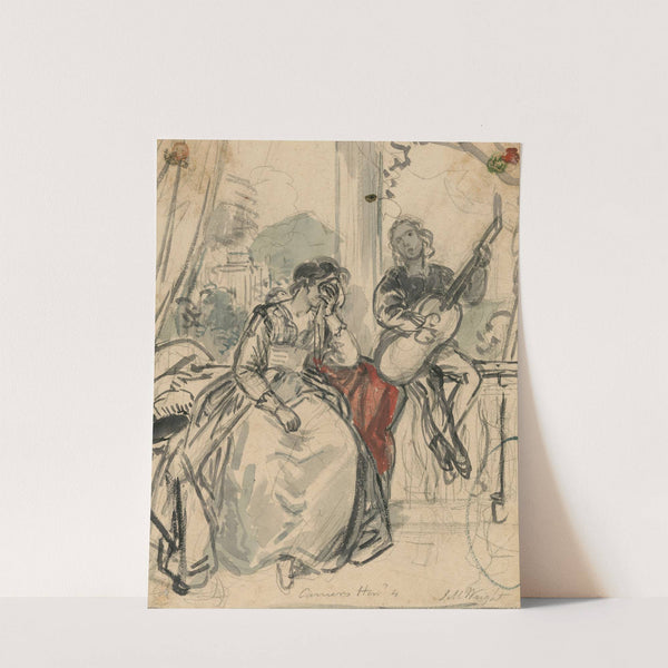 Scene from Measure for measure – act 4, scene 1 by John Massey Wright