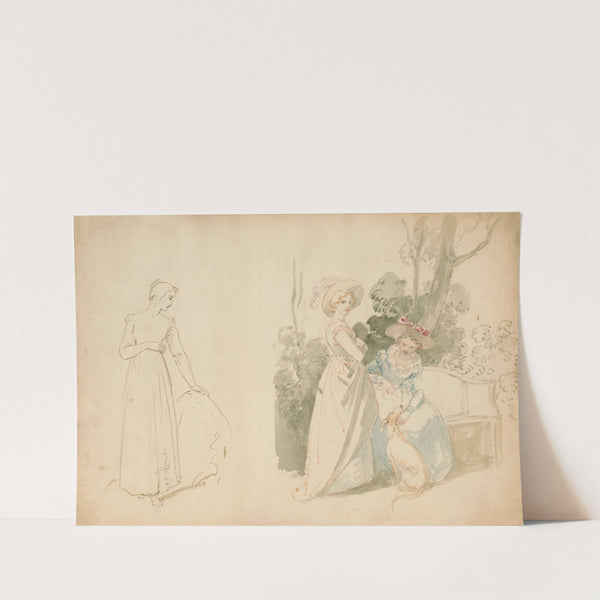 Scene from Much ado about nothing – act III, sc. 1. by John Massey Wright