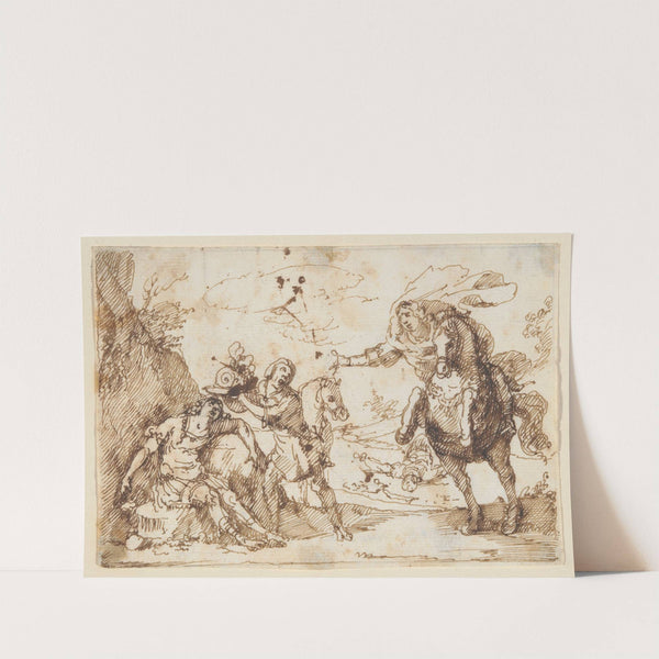 Scene from Tasso’s Gerusalemme Liberata by Francesco Allegrini