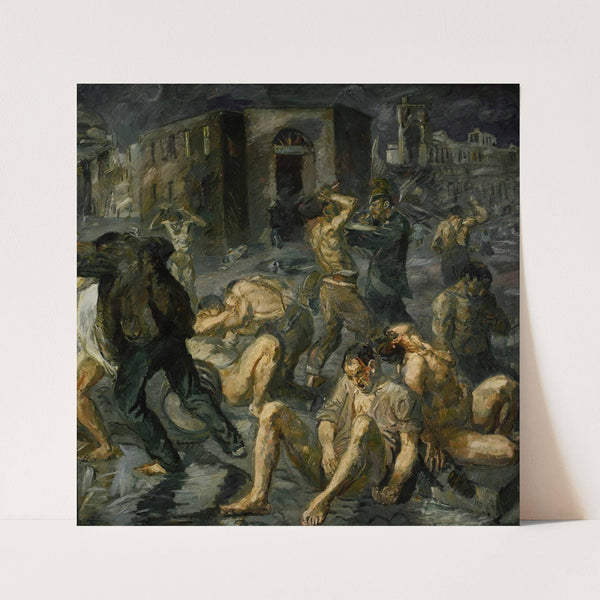 Scene from the Destruction of Messina (1909) by Max Beckmann