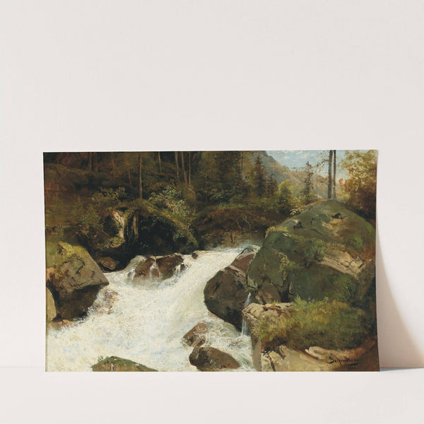 Scene from the Gesäuse region by Emil Jakob Schindler