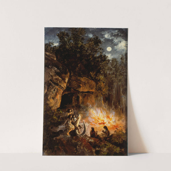 Scene from the Quaternary upper Paleolithic Period by José María Velasco