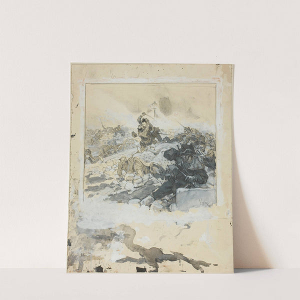 Scene from the Suppression of the Paris Commune in May, 1871 by Daniel Urrabieta Vierge