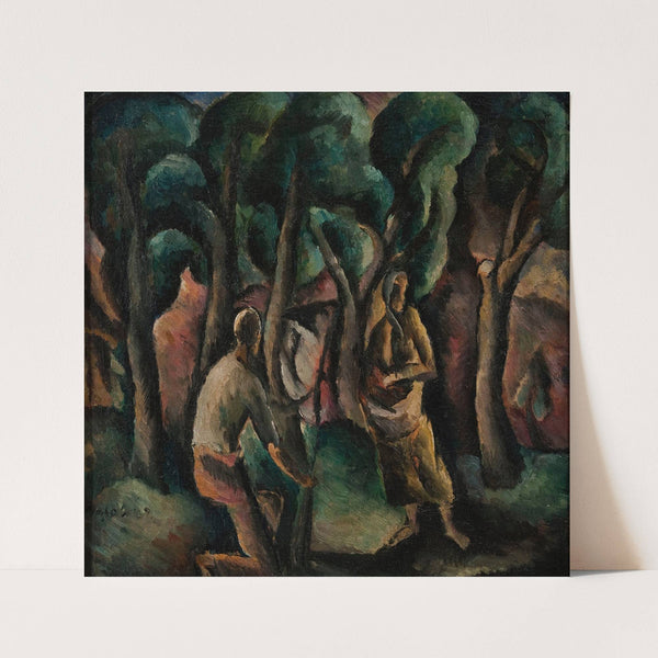 Scene in a forest (1919) by Wacław Wąsowicz