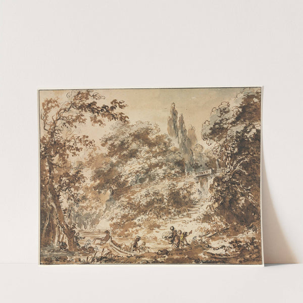 Scene in a Park (c. 1760) by Jean-Honoré Fragonard