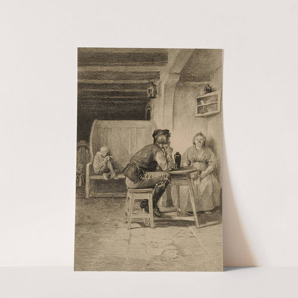 Scene in a pub by William Harry Warren Bicknell