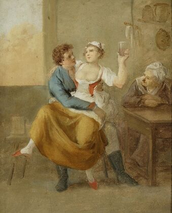 Scene in a tavern