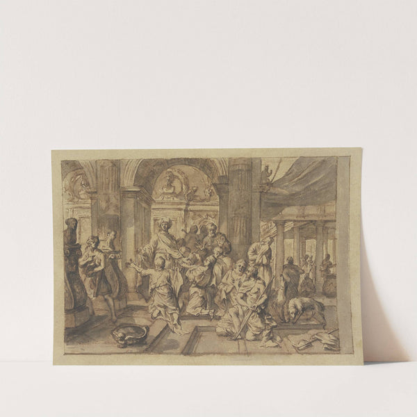 Scene in a temple by Gerard de Lairesse