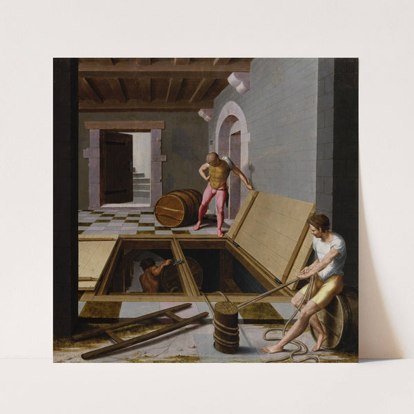 Scene in a Wine Cellar by Pseudo-Félix Chrétien