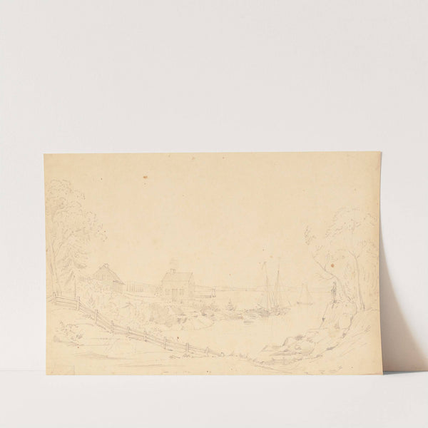 Scene in Connecticut, perhaps the mouth of the Mill River by John Rubens Smith