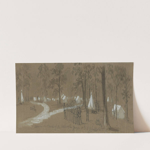 Scene in the camp of the Washington Greys. 8th N.Y.S.M. (1861) by Alfred Rudolph Waud