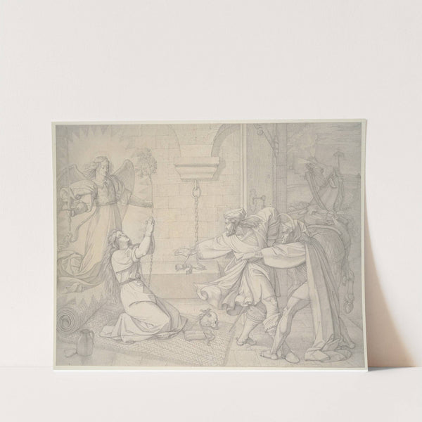 Scene in the dungeon by Peter von Cornelius