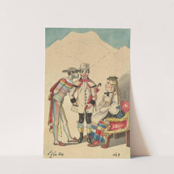 Scene mit Staberl (1847) by Johann Peter Lyser