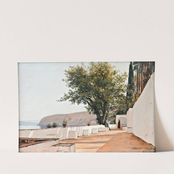 Scene near Sorrento overlooking the Sea by Martinus Rørbye