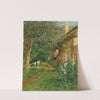 Scene of a Farmhouse Garden by Fritz Pontini