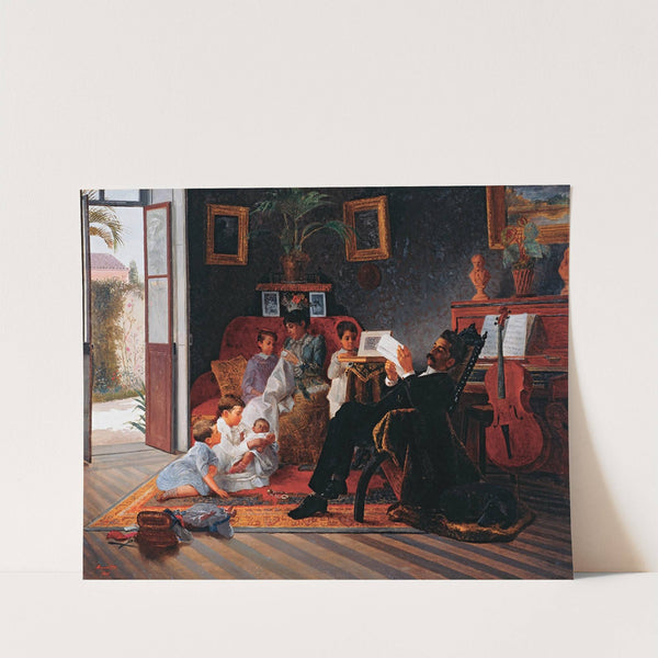 Scene Of Adolfo Pinto’S Family by Almeida Júnior