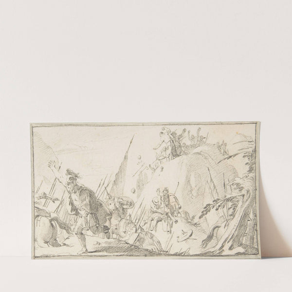 Scene of Combat (1696–1770) by Giovanni Battista Tiepolo