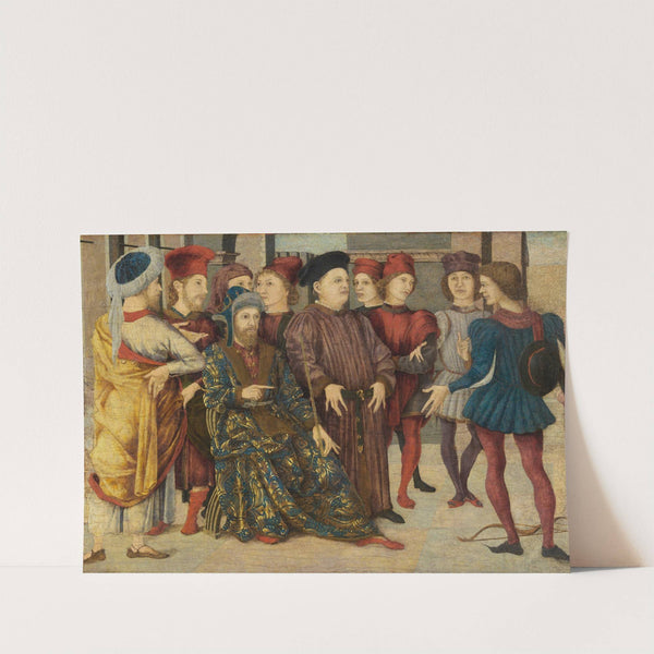 Scene of Judgement, from a cassone panel, Shooting at Father's Corpse by Marco Zoppo