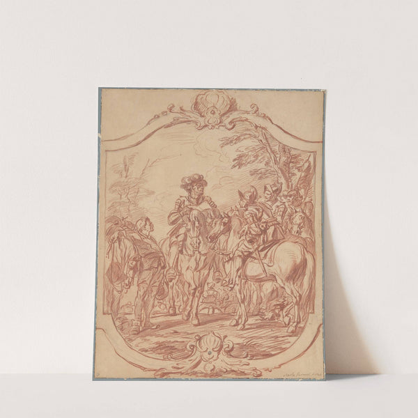 Scene of Military Life; A General Giving Orders by Charles Parrocel