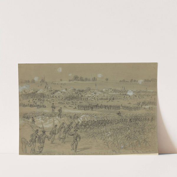 Scene of the explosion Saturday July 30th by Alfred Rudolph Waud